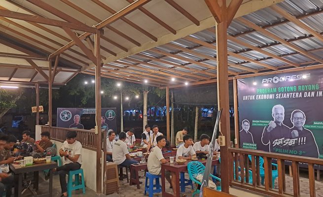 Progresif Kalteng Nobar Debat Capres ke-3 