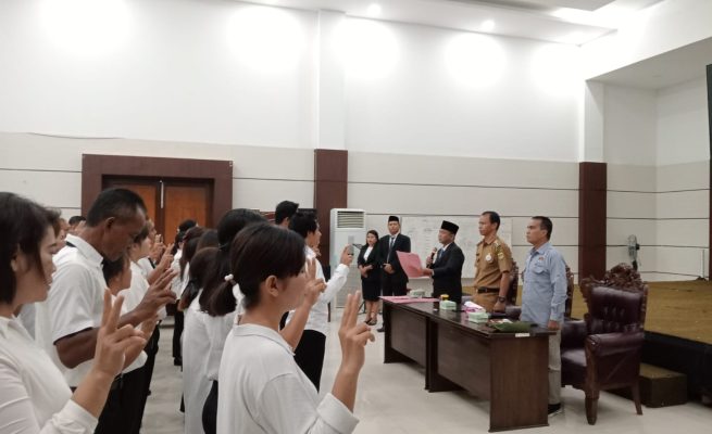 Panwascam Kurun Lantik 93 Pengawas TPS