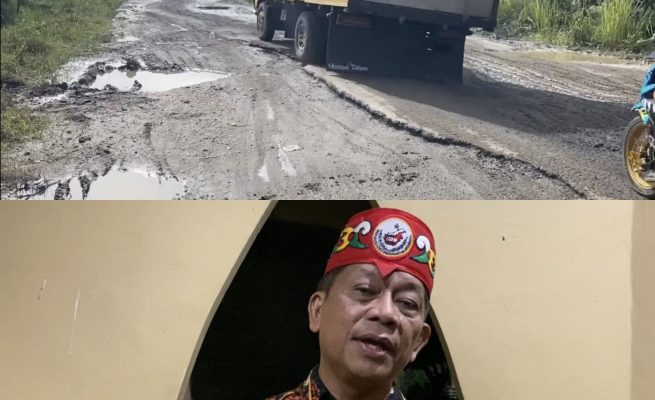 Jalan Gumas Rusak Parah Sering Dilintasi Truk PBS, Willy M Yoseph Desak Pemerintah Cek Izin Perusahaan