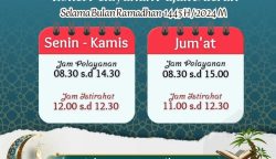 Berikut Jam Pelayanan BPPRD Palangka Raya Selama Ramadhan
