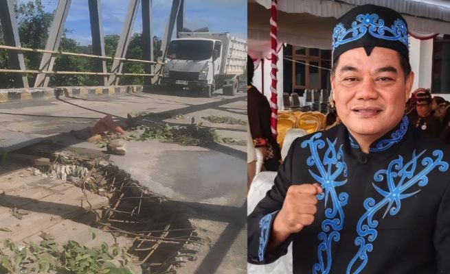 Jembatan Kurun Jebol, Untung Jaya Bangas : Truk Muatan Perusahaan Jangan Melintasi Jalur Umum