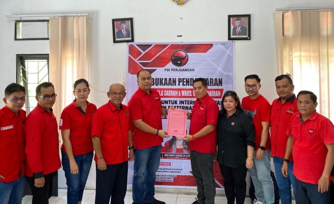 Sigit Widodo Resmi Mendaftar Sebagai Bacalon Wakil Wali Kota Palangka Raya dari PDIP