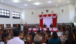 Fraksi Pendukung DPRD Berikan Pemandangan umum Terhadap LKPJ Bupati Gunung Mas Tahun Anggaran 2023