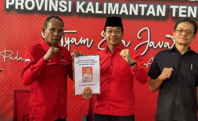 Perdie M Yoseph Mendaftar Bakal Calon Wakil Gubernur Kalteng 2024 di PDIP 