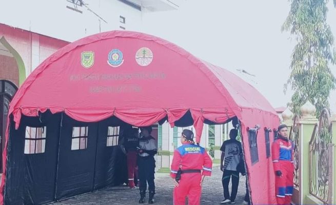 Pemkab Barut Gerak Cepat Dirikan Posko Pengungsian Banjir 