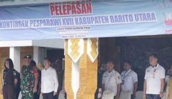 Lepas Kontingen Pesparawi Ke-XVII Tingkat Kalteng, Ini Harapan Pj Bupati Barut 