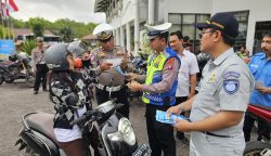 Tim Pembina Samsat Kota Palangka Raya Gelar Razia Gabungan Kepatuhan Pajak Kendaraan Bermotor