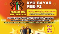 Kepala BPPRD Ajak Masyarakat Bayar PBB-P2 di Stand BPPRD di Palangka Raya Fair 2024