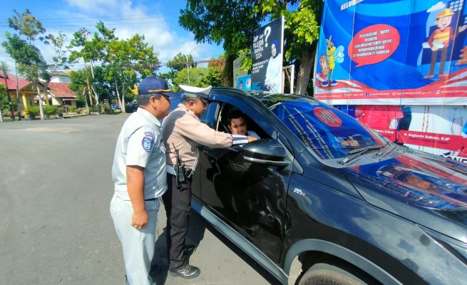Jasa Raharja Kalteng Bersama Tim Pembina Samsat Gelar Operasi Gabungan di Kabupaten Seruyan
