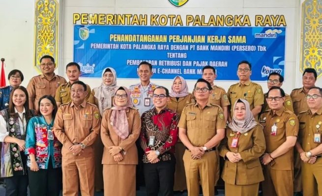 Pemko Palangka Raya Jalin Kerjasama Pembayaran Pajak dengan Bank Mandiri