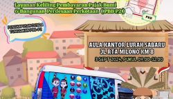 Layanan Pembayaran PBB-P2 Hadir di Aula Kantor Kelurahan Sabaru