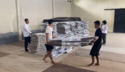 Ratusan Kotak Suara Pilkada 2024 Datang di KPU Palangka Raya
