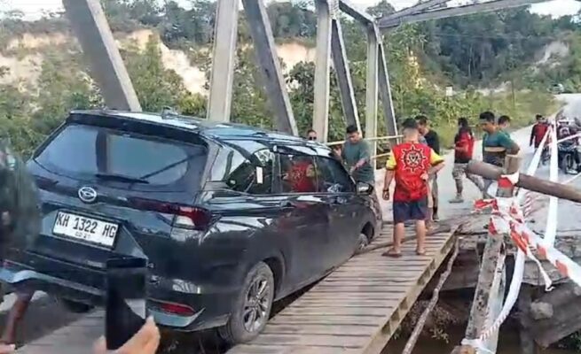 Jembatan Sei Kurun Rusak Parah, Warga Desak Pemerintah Lakukan Perbaikan