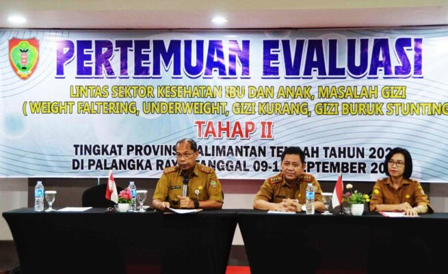 Evaluasi Lintas Sektor Kesehatan, Dinkes Kalteng Optimalkan Penurunan Stunting dan Masalah Gizi