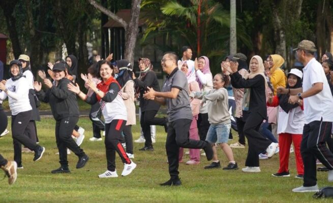 Pemprov Kalteng Gelar Pasar Murah dan Senam Bersama untuk Ringankan Beban UMKM