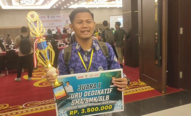 Guru SMA 3 Kahayan Kuala Raih Juara I Guru Dedikatif 2024