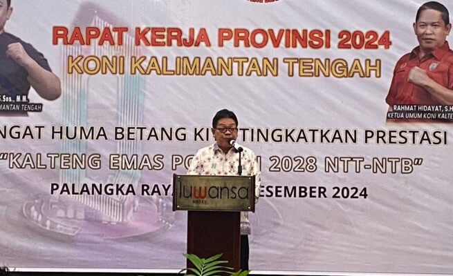Rakerprov KONI Kalteng 2024 Resmi Dibuka, Fokus pada Prestasi di PON XXII 2028