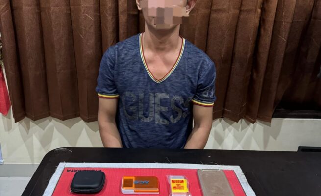 Polisi Tangkap Pria di Kota Palangka Raya, 4 Paket Sabu dan Uang Tunai Disita