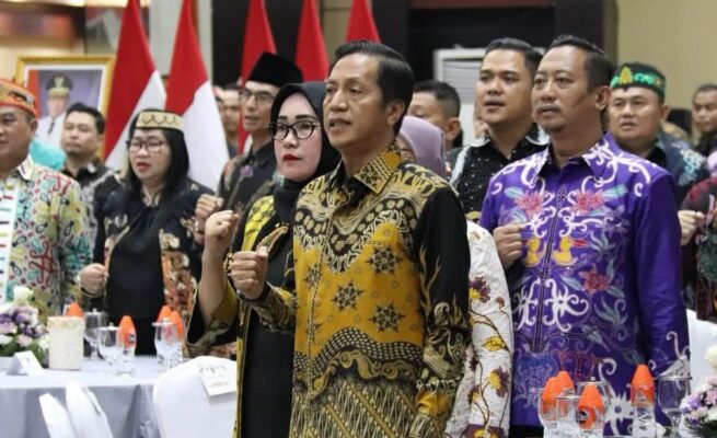Pj Bupati Barito Utara Hadiri Serah Terima Jabatan Gubernur Kalteng
