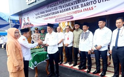 Memperingati Hari Amal Bakti ke-79, Kemenag Barito Utara Gelar Lomba dan Berikan Bantuan untuk Masyarakat