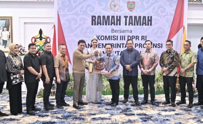 Gelar Ramah Tamah, Gubernur Paparkan Potensi Kalteng di Hadapan Komisi III DPR RI