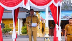 Pj Bupati Barito Utara Pimpin Apel dan Halalbihalal, Serukan Semangat Kerja dan Swasembada Pangan