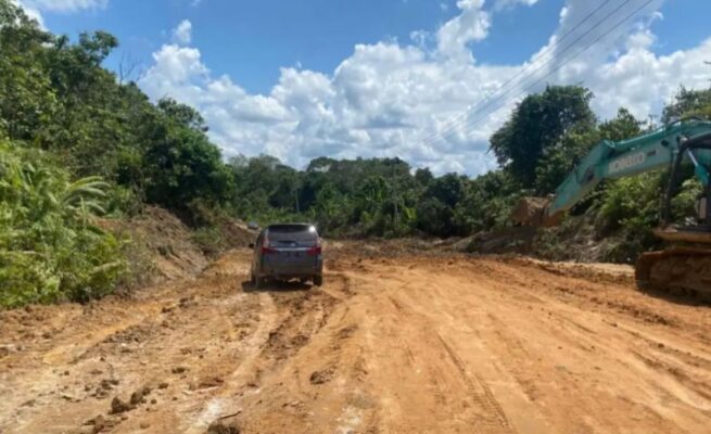 Pemprov Kalteng Komitmen Dorong Perbaikan Jalan Nasional Berlumpur di Murung Raya, Melalui Koordinasi dengan BPJN Kementerian PU