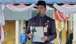 Peringati HUT ke-68 Kalteng, Pemkab Barut Gelar Upacara Khidmat di Halaman Kantor Bupati