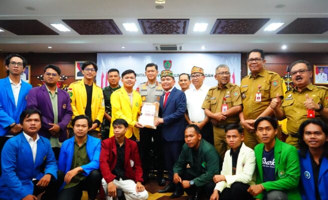 BEM-SI Wilayah Kalimantan Tengah Audiensi dengan Gubernur dan Forkopimda, Soroti Isu Strategis Daerah