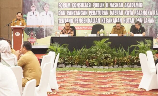 Pemko Palangka Raya Bahas Raperda Pengendalian Karhutla Lewat Konsultasi Publik