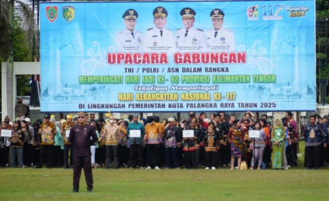 Pemko Palangka Raya Peringati Hari Jadi ke-68 Kalteng dan Harkitnas ke-117