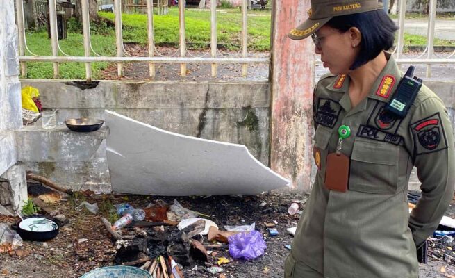 Satpol PP Kalteng Tertibkan 28 Reklame Ilegal, Perketat Pengawasan Aset Daerah
