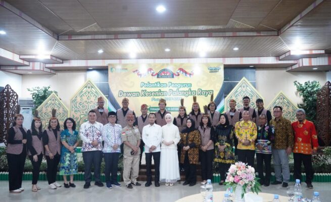 Fairid Naparin Lantik Pengurus DKPR 2025–2029: Seni Budaya Jadi Pilar Kota Kreatif Palangka Raya