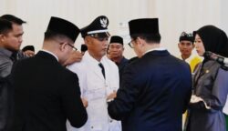 Pj Bupati Barito Utara Lantik Pejabat dan PAW Kepala Desa