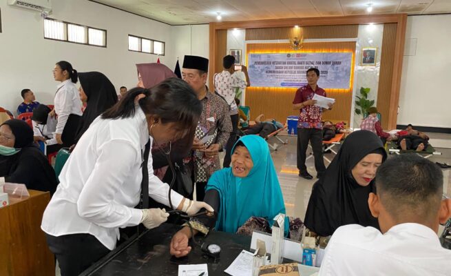 Rayakan Kemerdekaan dengan Aksi Nyata, Kanwil Ditjenpas Kalteng Gelar Cek Kesehatan Gratis & Donor Darah