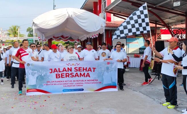 Kanwil Ditjenpas Kalteng Meriahkan HUT RI ke-80 dengan Jalan Sehat, Lomba Tradisional, dan Doorprize Sepeda Listrik