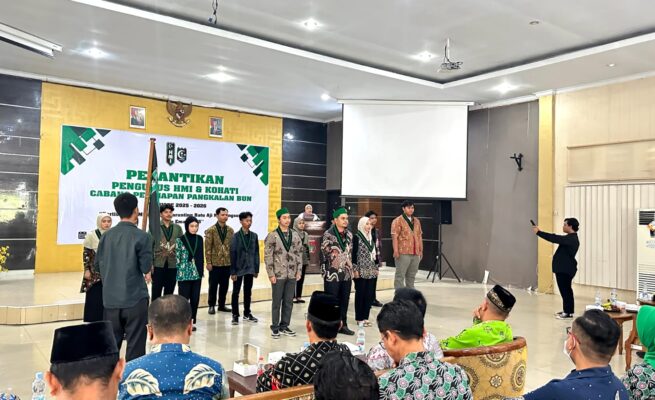 HMI Pangkalan Bun Resmi Dilantik, Siap Jadi Penyuplai Ide dan Mitra Kritis Pemda