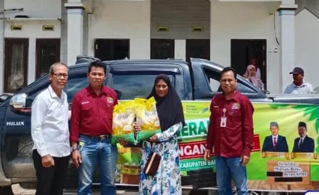 Pemkab Barito Utara Gelar Gerakan Pangan Murah di Desa Batu Raya I