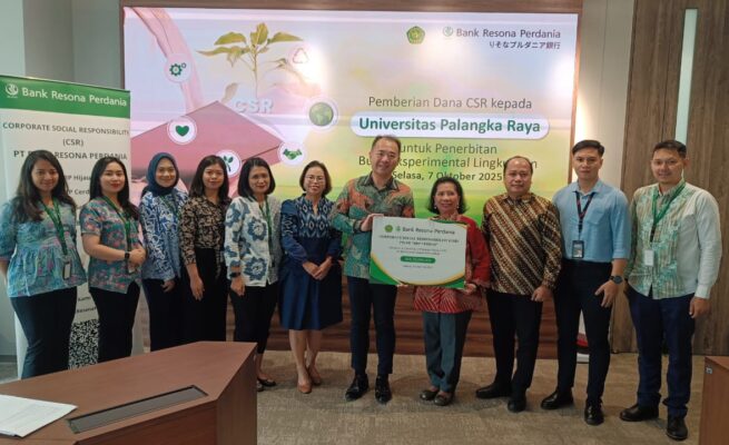 Bank Resona Perdania Dukung UPR Terbitkan Buku Eksperimental Lingkungan