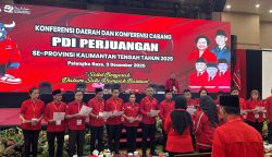 Resmi, Yohanes Pimpin DPD PDI Perjuangan Kalteng Periode 2025–2030