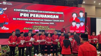 Resmi, Yohanes Pimpin DPD PDI Perjuangan Kalteng Periode 2025–2030