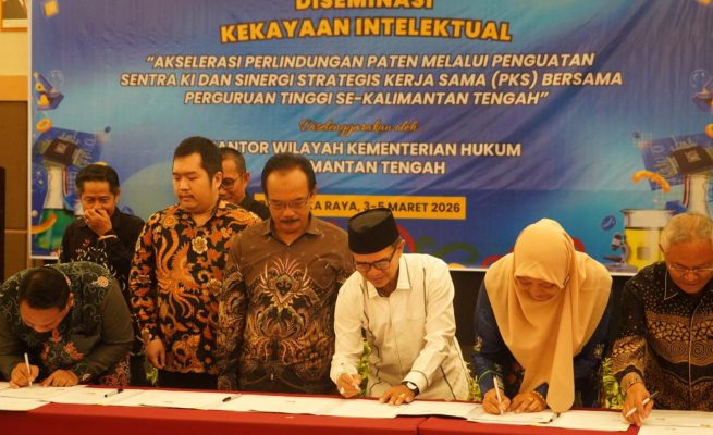Penandatanganan Kerja Sama (PKS) penguatan Sentra Kekayaan Intelektual
