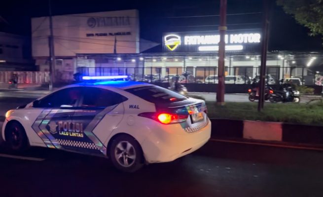 Aksi Balap Liar di Palangka Raya Dibubarkan Polisi