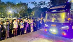 Wakil Wali Kota Palangka Raya Lepas 104 Calon Jemaah Haji Kloter 7 dan 8 ke Tanah Suci
