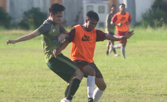 Jelang Porprov, Tim Sepakbola Palangka Raya Uji Mental dan Fisik Hadapi Persepun FC dan BBP FC