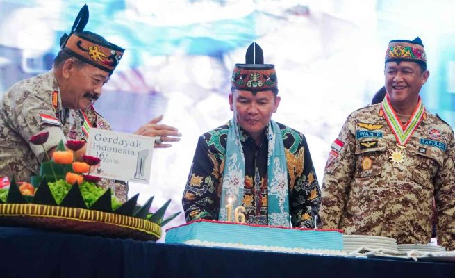 Gubernur Agustiar Sabran Ajak Masyarakat Perkuat Persatuan dan Selamatkan UMKM di HUT Ke-16 Gerdayak Indonesia