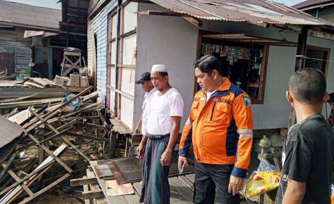 BPBD Kota Palangka Raya langsung melakukan asesmen dan pendataan di lokasi kejadian.
