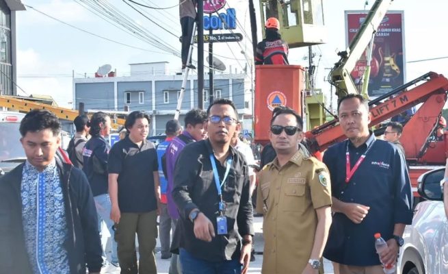 Wali Kota Fairid Tertibkan Kabel Semrawut di Palangka Raya, Prioritaskan Keselamatan Warga